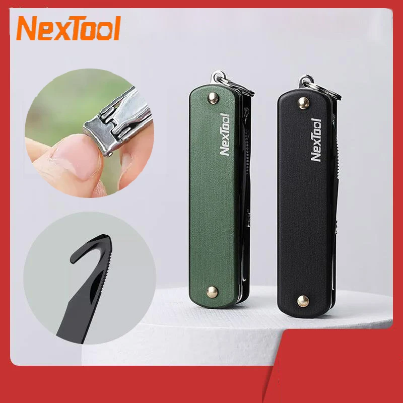

Youpin Nextool Outdoor Multifunctional Nail Clippers Portable Opener Stainless Steel Nail Trimmer Foldable Hook Knife Mini Tools