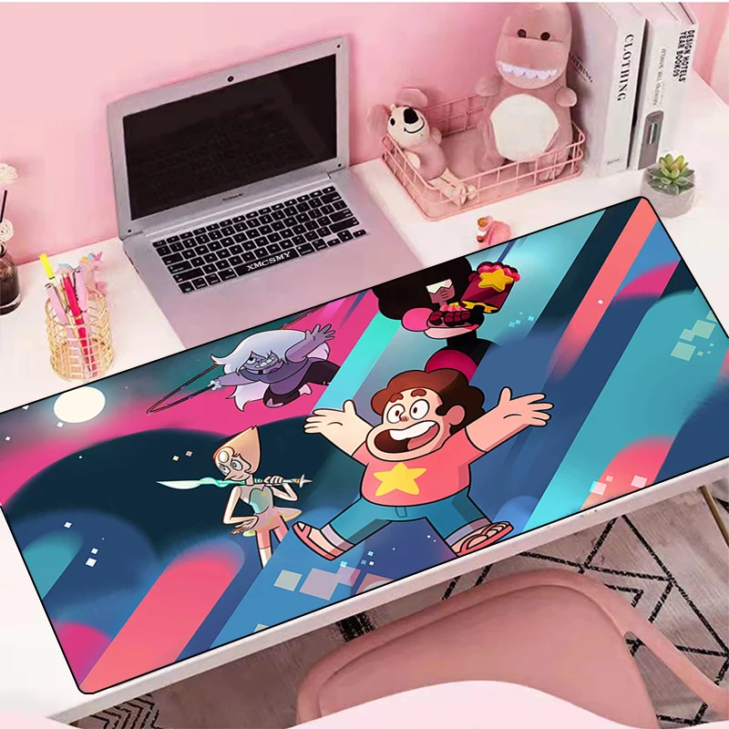 

Симпатичный коврик для мыши, резиновый коврик, стивенные универсальные Мультяшные аксессуары для ПК, игровые коврики для клавиатуры, коври...