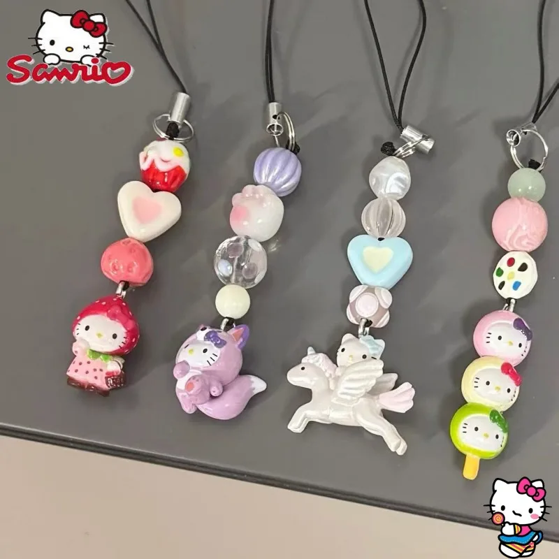 Kawaii Hello Kitty Series брелок Cos Dress Up кролик ангел клубника мультяшные цепочки для