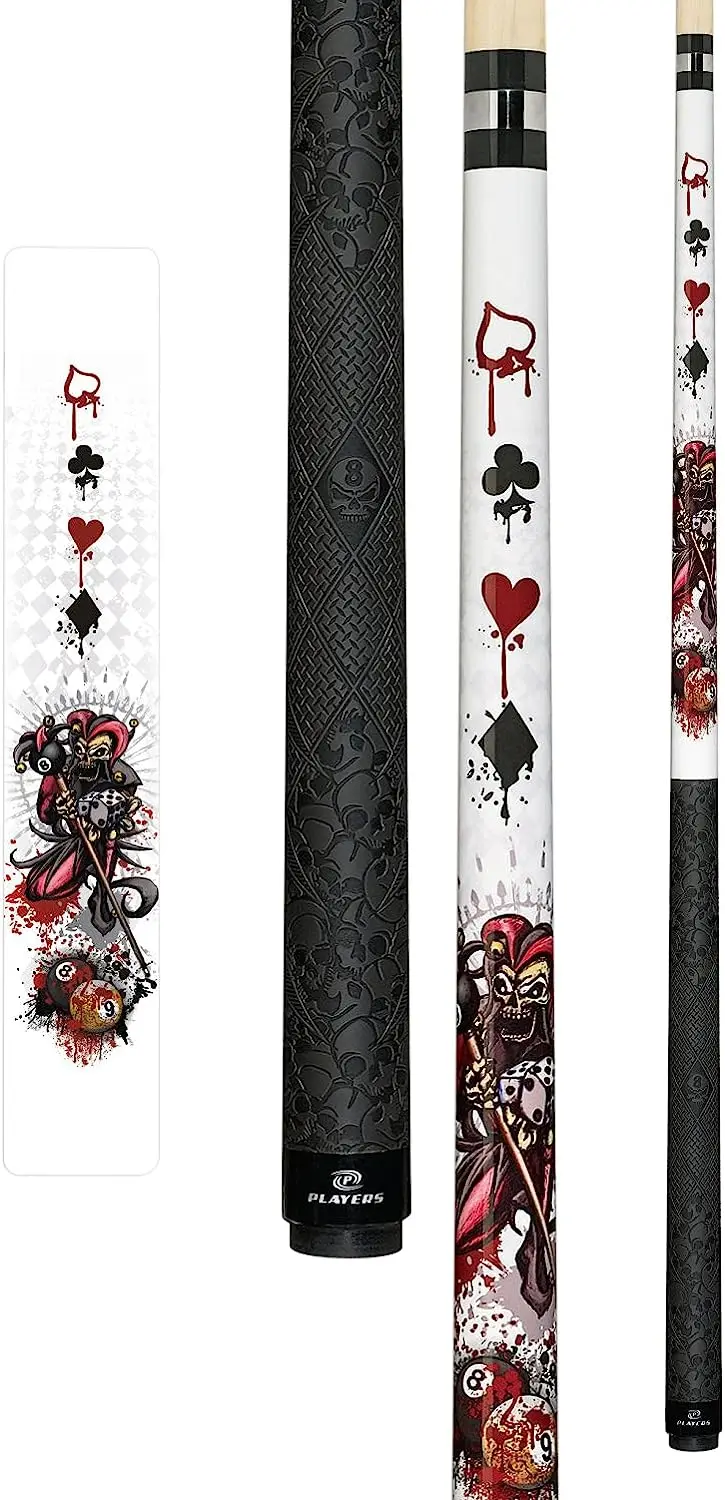 

Белый с шутером на бильярдных шариках и капающей карточкой костюмы кий