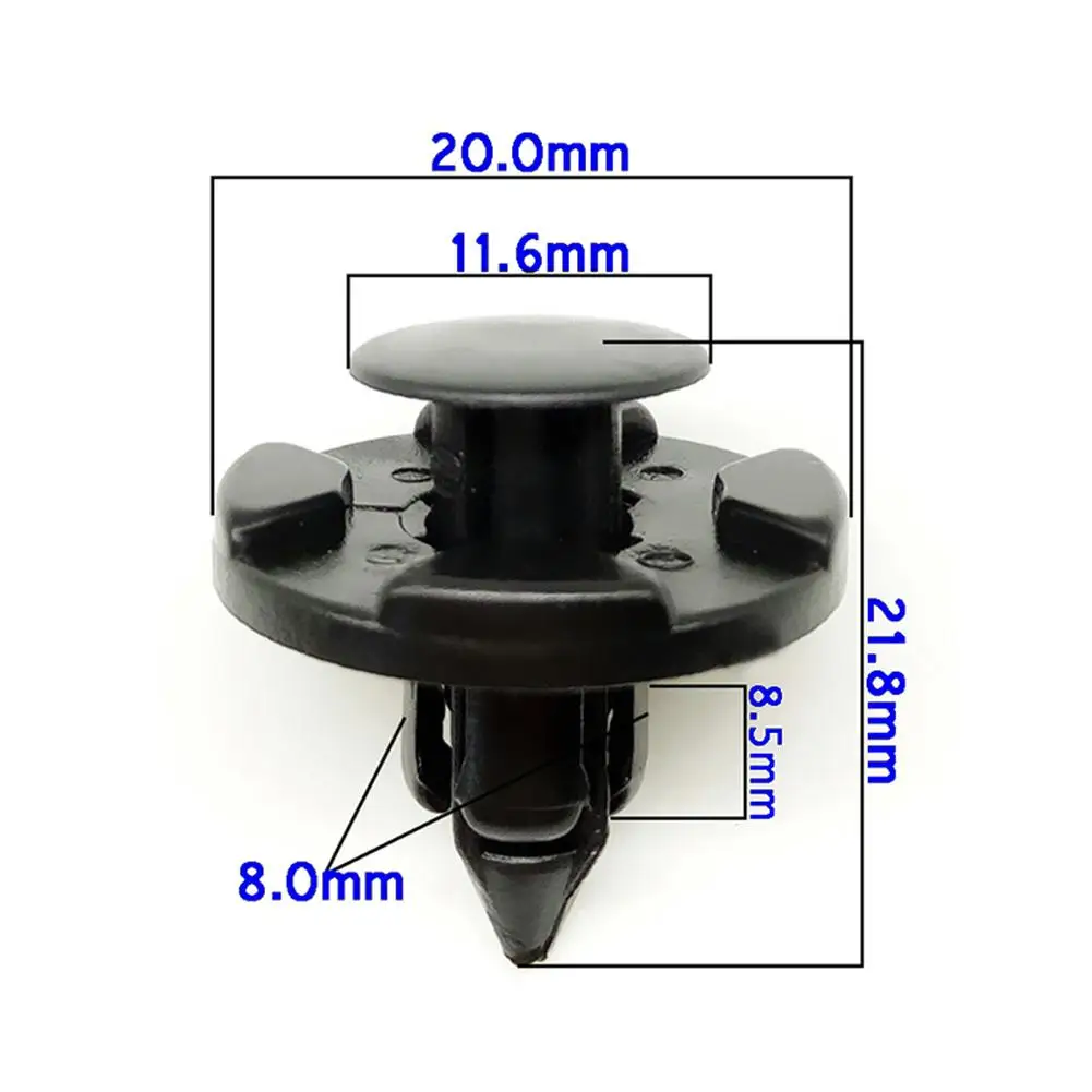 

New Fastener Clips Clips Caravans Clamp Clips Expansion Screws Fastener Rivets For Cars Push Type Black Bumper
