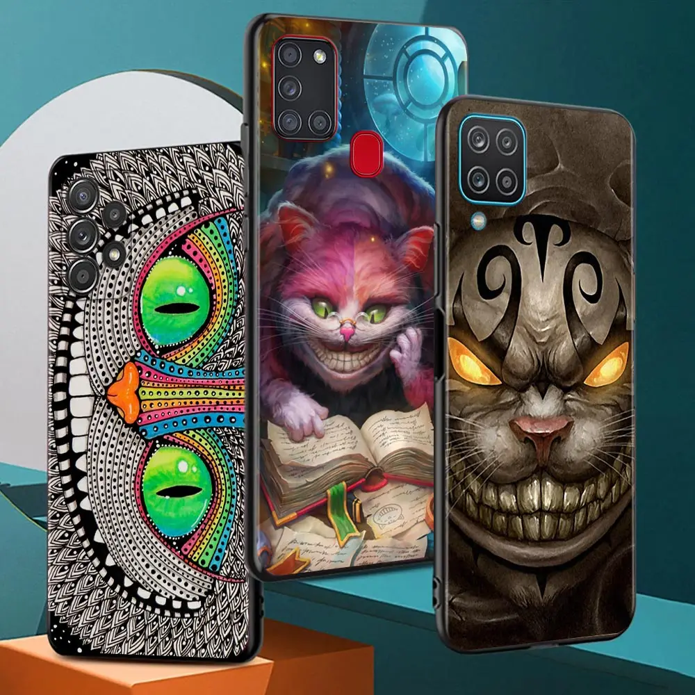 

Shell Coque Alice In Wonderland Cheshire Cat Phone Case for IPhone 13 Pro Max 12 Mini 11 SE 2020 6 6S 5 7 8 Plus XS X XR Cover