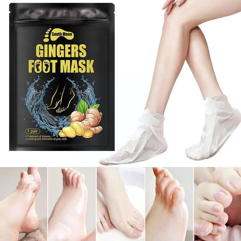 

1PC Ginger Foot Mask Moisturizes Dry And Cracked Foot Sterilizing Foot Exfoliating Skin Foot Exfoliating Skin Mask Care And P7M9