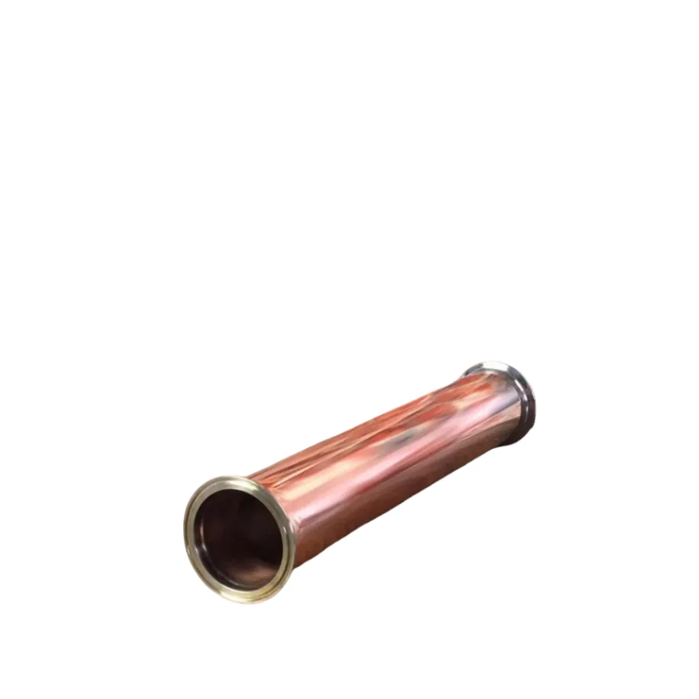 Зажим 3 дюйма (76 мм) OD91 мм L = 450 медная катушечная труба трубка Tri Clover/труба тройной