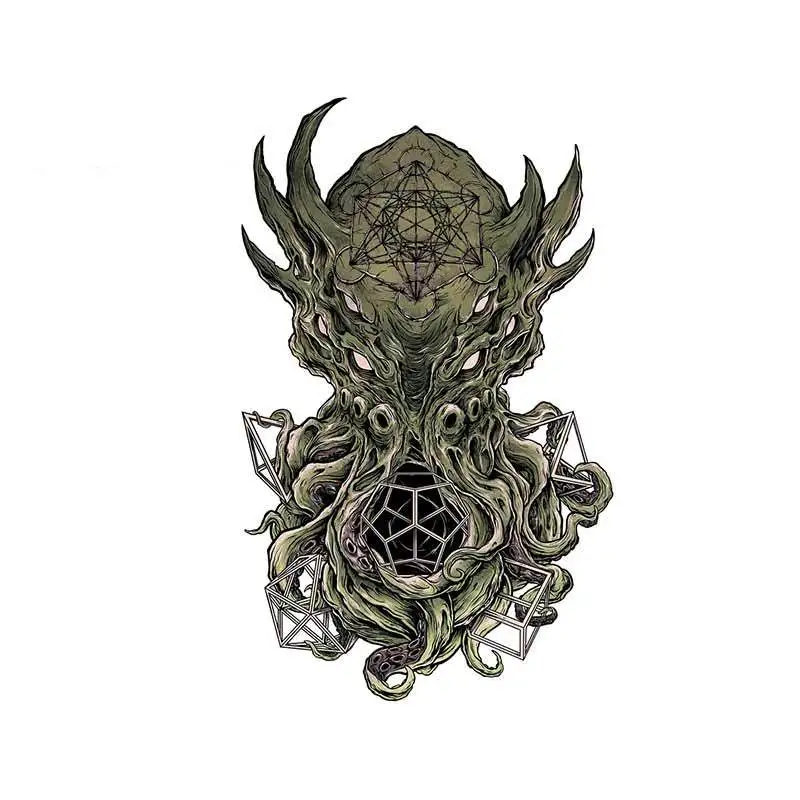 

Для концепта священной геометрии Cthulhu аниме автомобильные наклейки на бампер Decal мультфильм доска для серфинга Стайлинг автомобиля 13 см