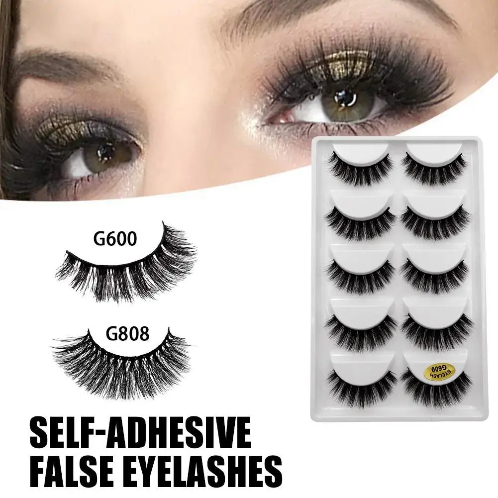 

5 Pairs DD Curl Mink Eyelashes Natural Fluffy 3D Mink False Lashes Dramatic Volume Fake Eyelashes Makeup Soft Faux Cils
