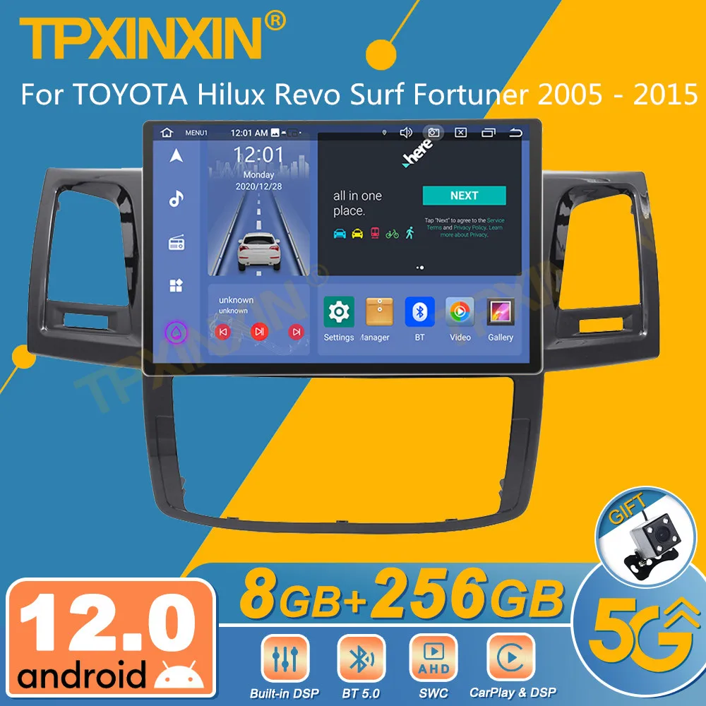 

For TOYOTA Hilux Revo Surf Fortuner 2005 - 2015 Android Car Radio 2Din Stereo Receiver Autoradio Multimedia Player GPS Navi Unit