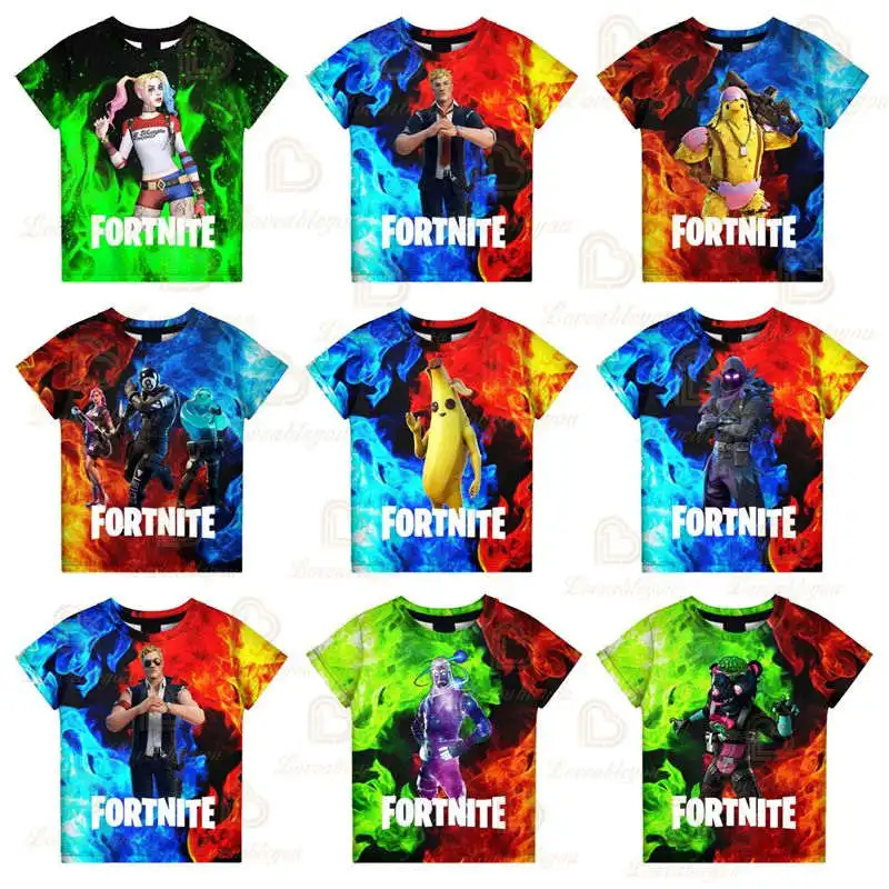 

Short Sleeve Coat Fortnite Spike Victory Hero Child Kids Tshirt Battle Royale 3d T-shirt Tees Girls Harajuku Boys Clothes