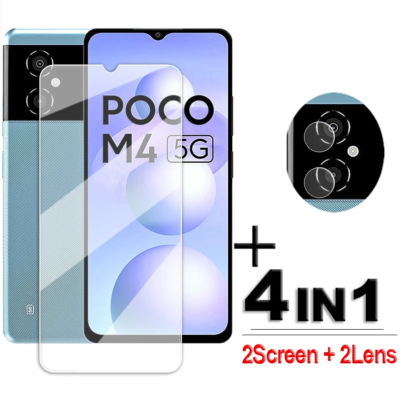 

Прозрачная защитная пленка для стекла POCO M4, для POCO X4 X3 X4 M4 Pro, закаленное стекло для POCO M4, фотопленка для объектива 6,58 дюйма