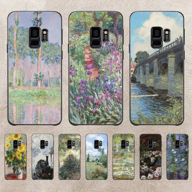 

Van Gogh Monet Oil Painting Phone Case For Samsung Galaxy S6 S7 Edge Plus S9 S20Plus S20ULTRA S10lite S225G S10 Note20ultra Case