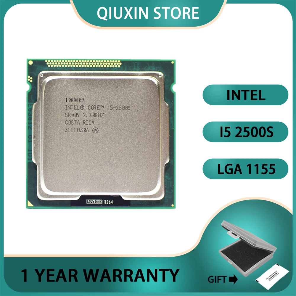 

Intel Core i5 2500S Processor SR009 cpu 2.7GHz Quad-Core 6M 5GT/s Socket 1155