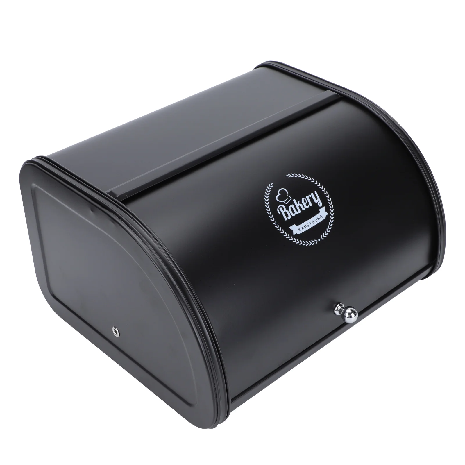 

Bread Box Kitchen Bin Container Metal Storage Holderkeeper Breadbox Tin Iron Countertop Canister Vintage Airtightrollmodern
