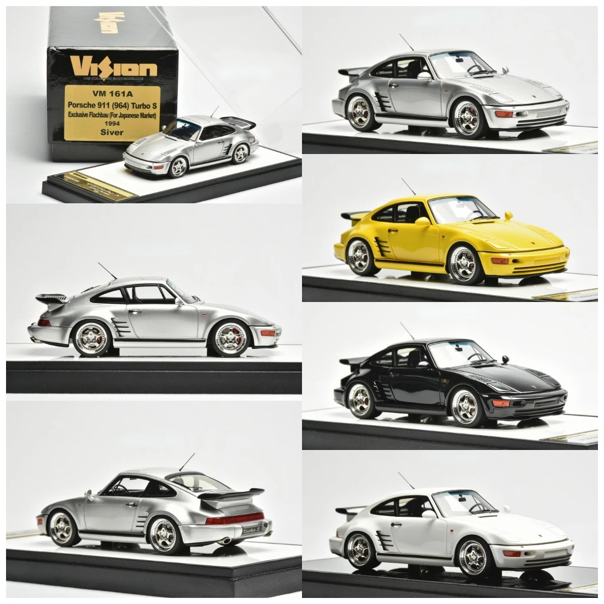 

Make Up 1:43 911 964 Turbo S 1994 Limited Edition Resin Metal Static Car Model Toy Gift