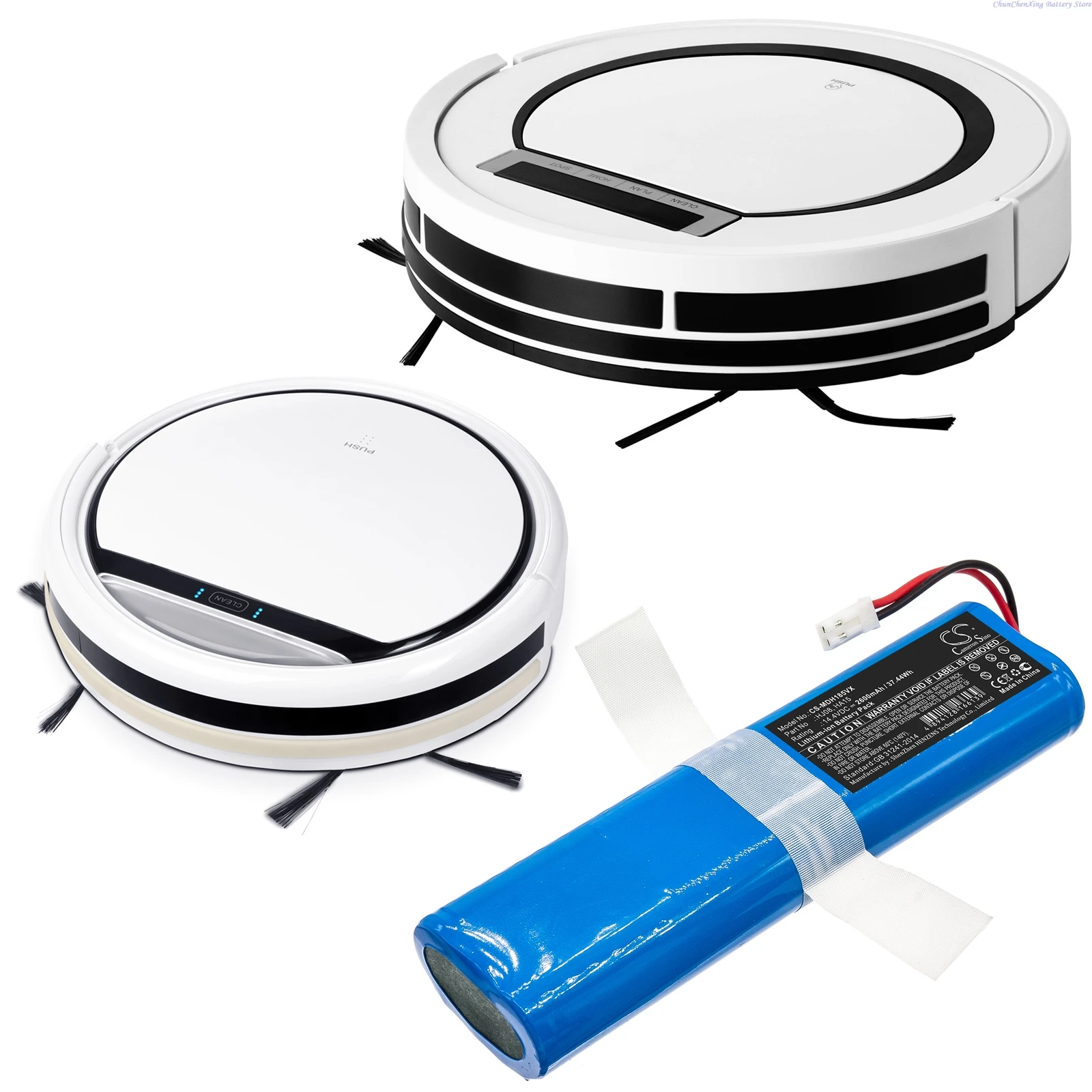 Фото 100% НОВЫЙ сменный аккумулятор 14.4В 2600мАч для Tesla RoboStar T10 T30 T40, а также для Medion MD18500 MD18501 MD18600 MD19510 MD19511. №3