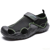 new mens sandals 2022 summer mesh deck lightweight beach sandals fisherman shoes for men outdoor treking sandals man sneakers