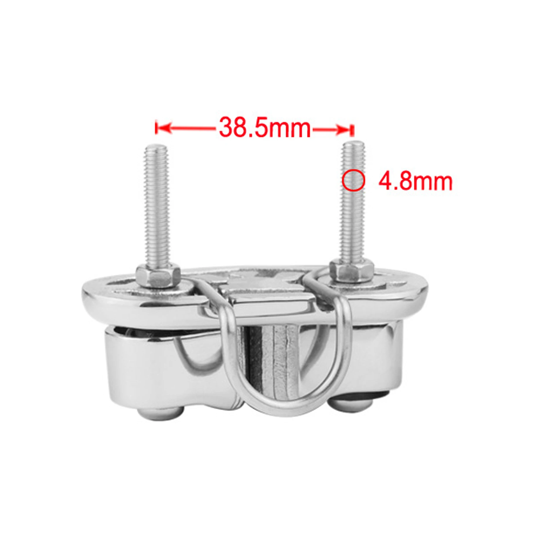 Stainless Steel 316 Cam Cleat with Wire Leading Ring Boat Cam Cleats Matic Fairlead Marine Sailing Sailboat Kayak Canoe Dinghy enlarge