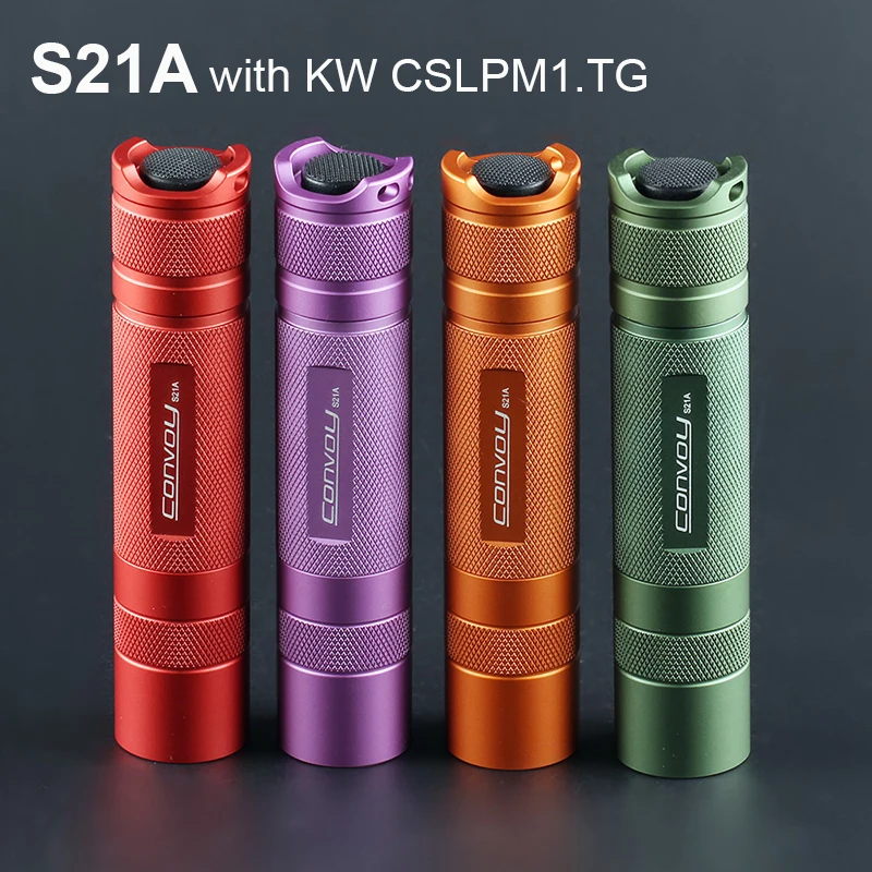 Фонарь Convoy S21A с белым светом кВт CSLPM1.TG фонарь высокой мощности 21700 светильник