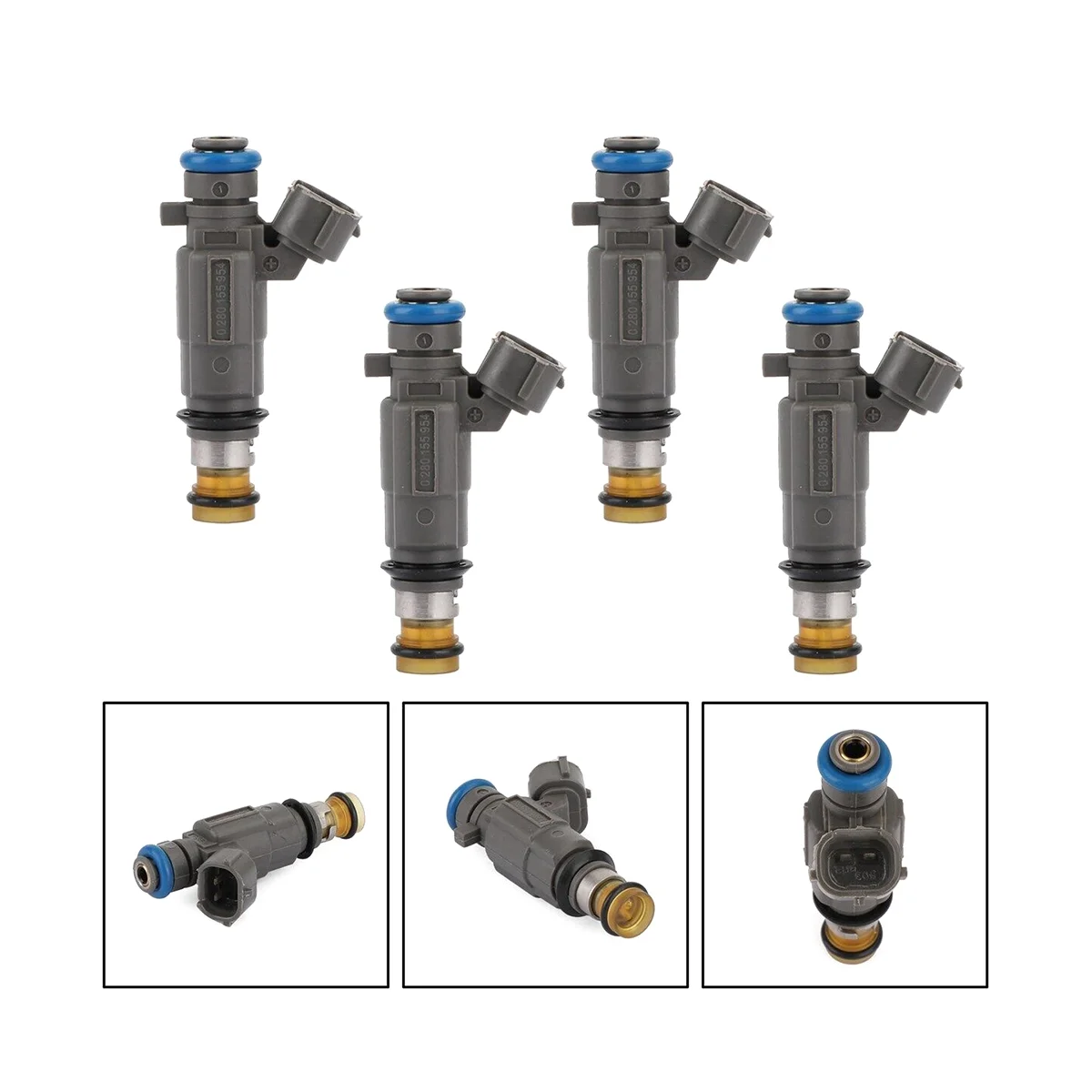 Топливные форсунки 4 шт. подходят для Subaru Baja Legacy 2003 л FBLC-100 16611-AA43A 2006