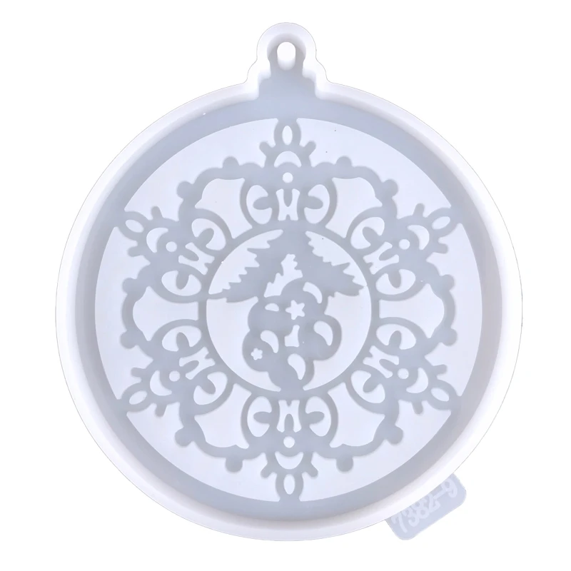 

Формы для литья ювелирных изделий, силиконовые формы для подвесок из смолы с отверстием, рождественские реквизиты D