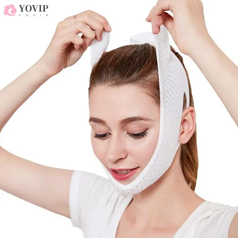 

Breathable V Face Cheek Lift Up Band Face Thin Mask Reduce Double Chin V-Line Shaping Bandage Anti Wrinkle Tension Firming Belt