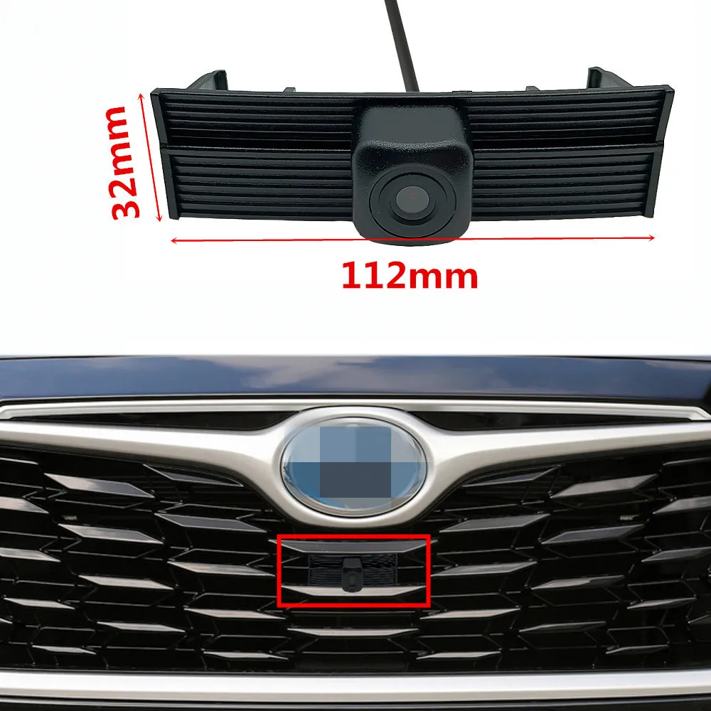 

YIFOUM HD CCD Car Front View Parking Night Vision Positive Waterproof Logo Camera For Toyota Highlander 2022