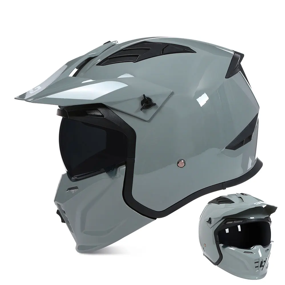 

High Quality Motorcycle Helmet Full Face Helmets Modular DOT ECE Approved Personality Off Road Racing Changeable Moto casco