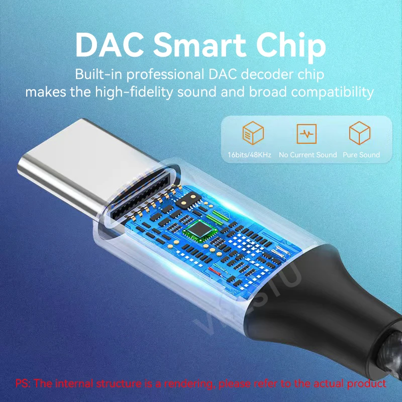 Внешняя звуковая карта с разъемом USB Type-C стерео аудио адаптер двумя разъемами 3 5