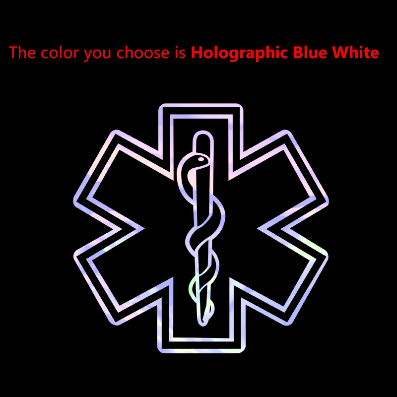 

Виниловая наклейка «Звезда жизни», декоративное украшение для окна машины скорой помощи, водонепроницаемая медицинская наклейка со змеей и персоналом для декора ноутбука