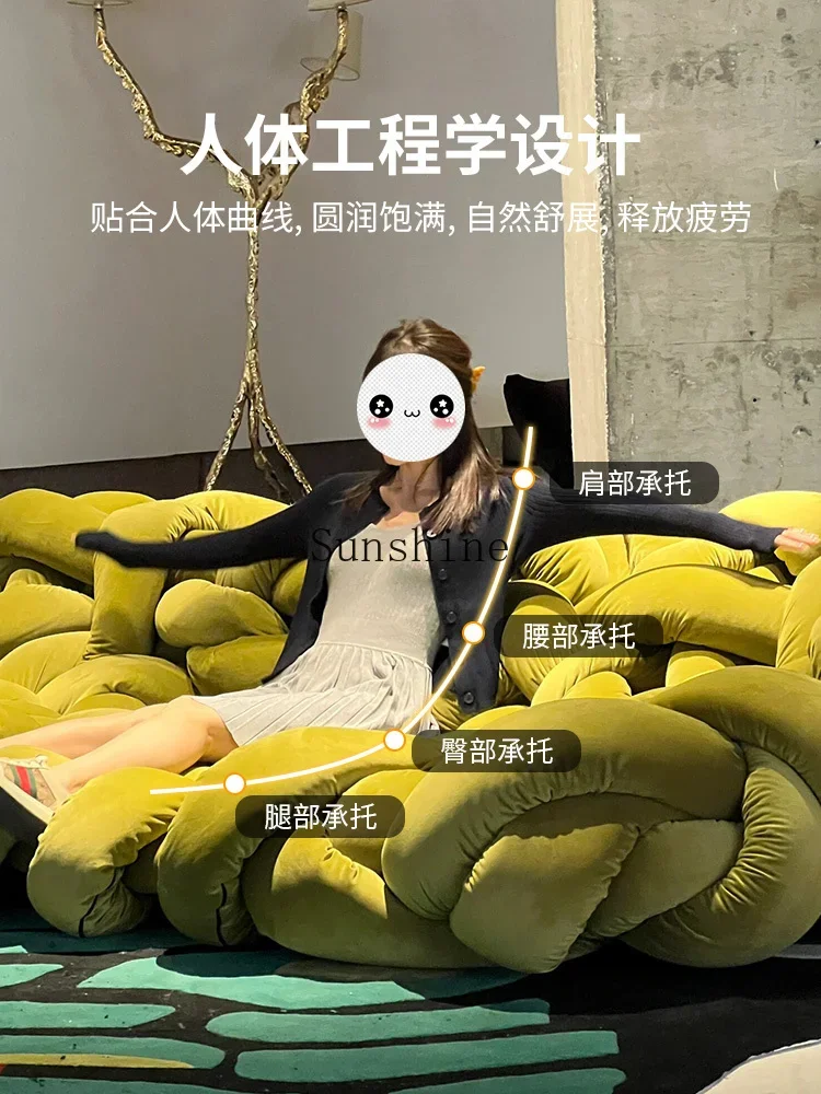 Итальянский светлый роскошный тканый питон с намоткой для гостиной виллы