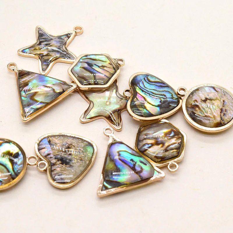 50 шт. подвески-ракушки в форме сердца