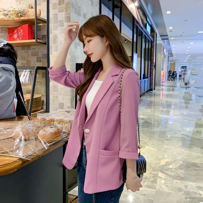 Chiffon Small Suit Jacket Female Short 2023 New Slim Temperament High-grade Jacket Women's Summer Wear
