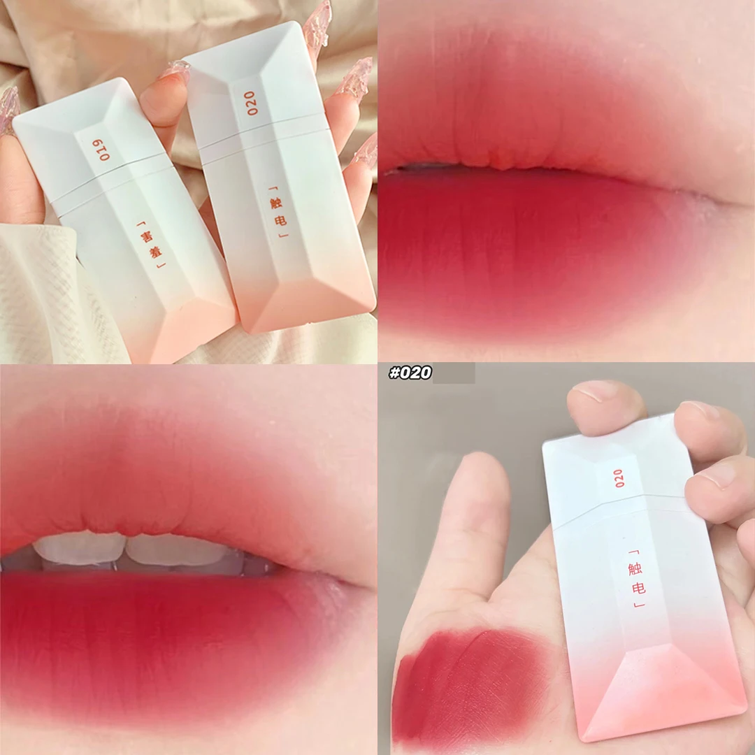 

4 Colors Girl's Velvet Matte Lipstick Blush Waterproof Long Lasting Sexy Lipgloss Non-Stick Cup Makeup Lip Tint Cosmetic Makeup