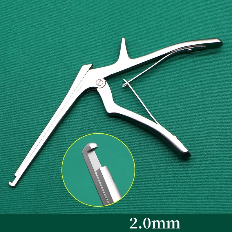 Ophthalmic mastoid occlusal forceps microsurgical instruments ear, nose and throat push plate lance-like forceps