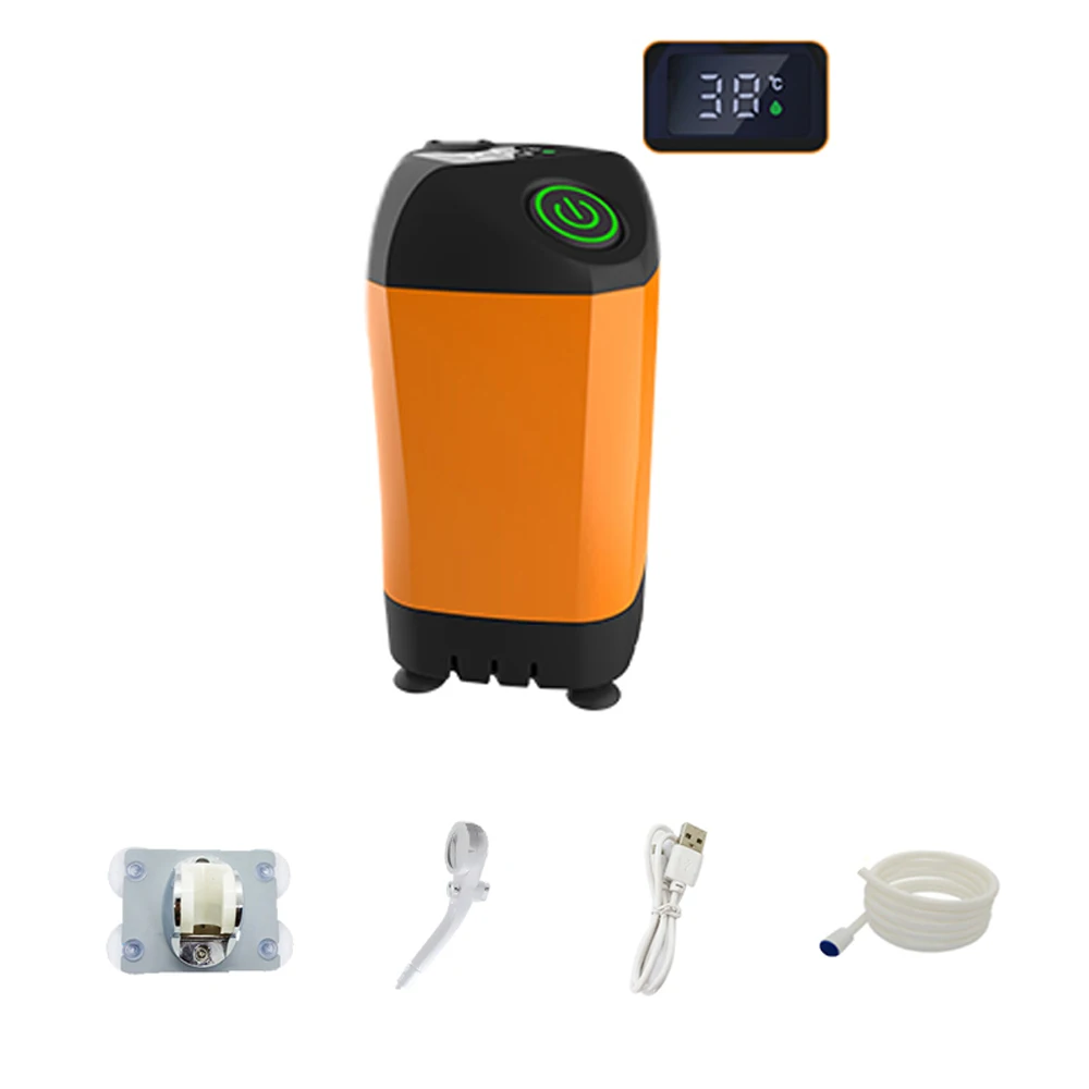 

Outdoor Camping Shower Portable Electric Shower Pump IPX7 Waterproof with Digital Display for Camping Backpacking Pet Watering