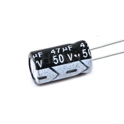 50шт ​ ​ ​ ​ ​ ​ ​ ​ ​ ​ ​ ​ ​ ​ ​ ​ 47uF 50V 47MFD 50Volt 6*12mm Алюминиевый электролитический конденсатор радиальный 47mf50v 47uf50v 50v47mf 50v47uf ±20% ​ ​
