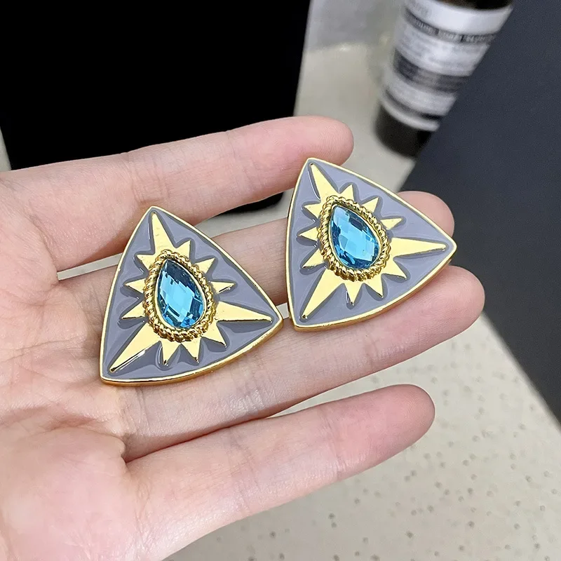 Женские Геометрические серьги-гвоздики Draweye Модные Винтажные элегантные серьги