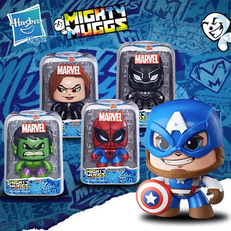 

Bandai Genuine Mighty Muggs Iron Man Thunder God Exterminator Star Lord Face Changing Doll Model Q Version Kawaii Cute Toys