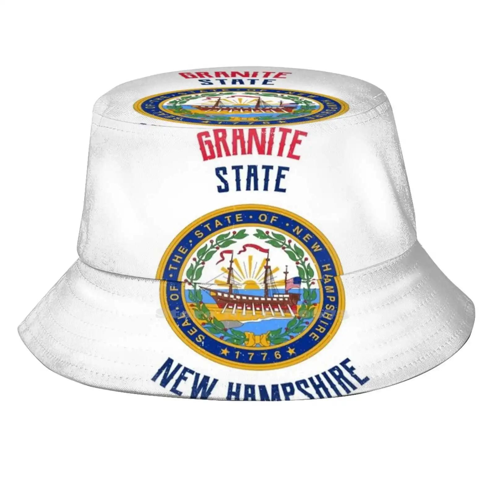 

Забавные пляжные Панамы Granite New Хэмпшир, новые шляпы New Хэмпшир, герметичные флаги США, национальный флаг, 1788 Бесплатная доставка Die