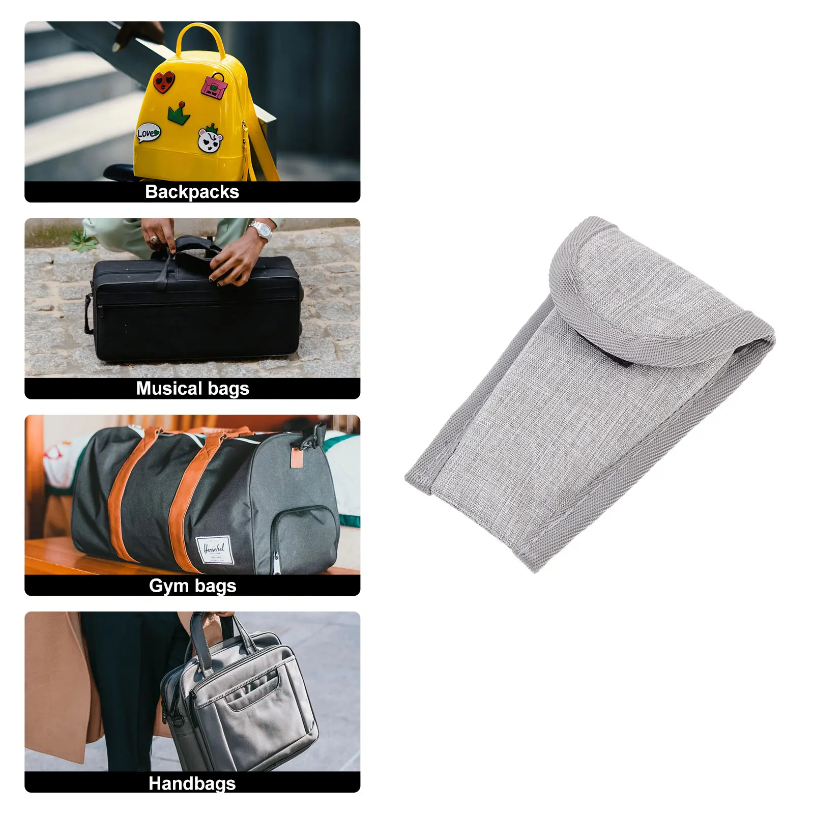 

Tender мундштук для саксофона, мундштук для кларнета, черная труба, мундштук в сумке (серый)