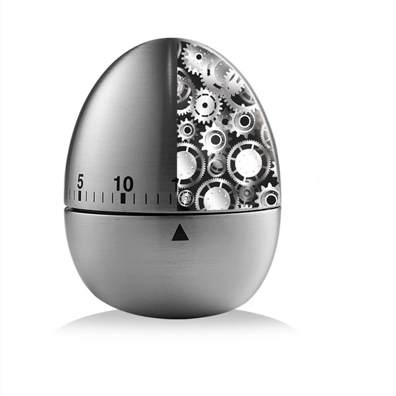 creative mechanical timer for kitchen stainless steel egg cooking timer cute kitchen accessories kitchen utensils and gadgets free global shipping