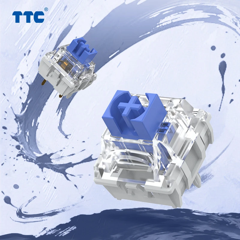 Фото Механические переключатели TTC Brother V2 Tactile Clicky 5-контактные, предварительно смазанные, для DIY-клавиатур с горячей заменой, аксессуары для игровых клавиатур №4