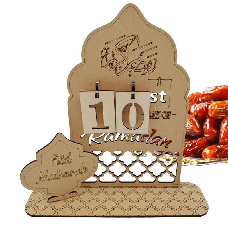

Ramadan Decoration 2023 Wooden Ramadan Countdown Calendar DIY Eid Mubarak Ornament Advent Calendar For Home Muslim Islamic Party