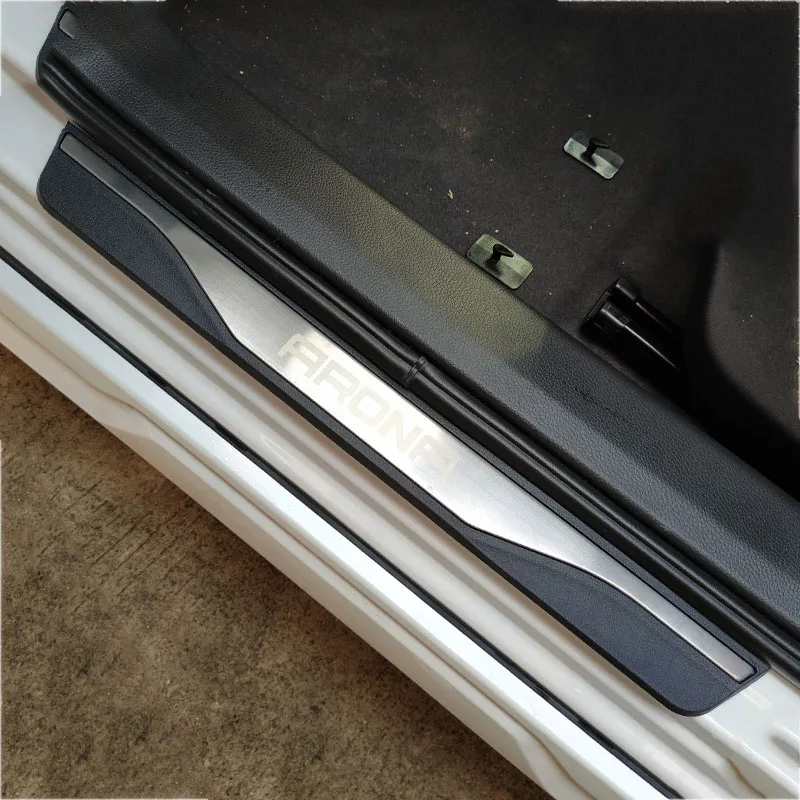 

Auto Door Sill Threshold Pedal Cover Trims for Seat Arona 2018 2019 2021 Accessories Stainless Scuff Plate Entry Guards Styling