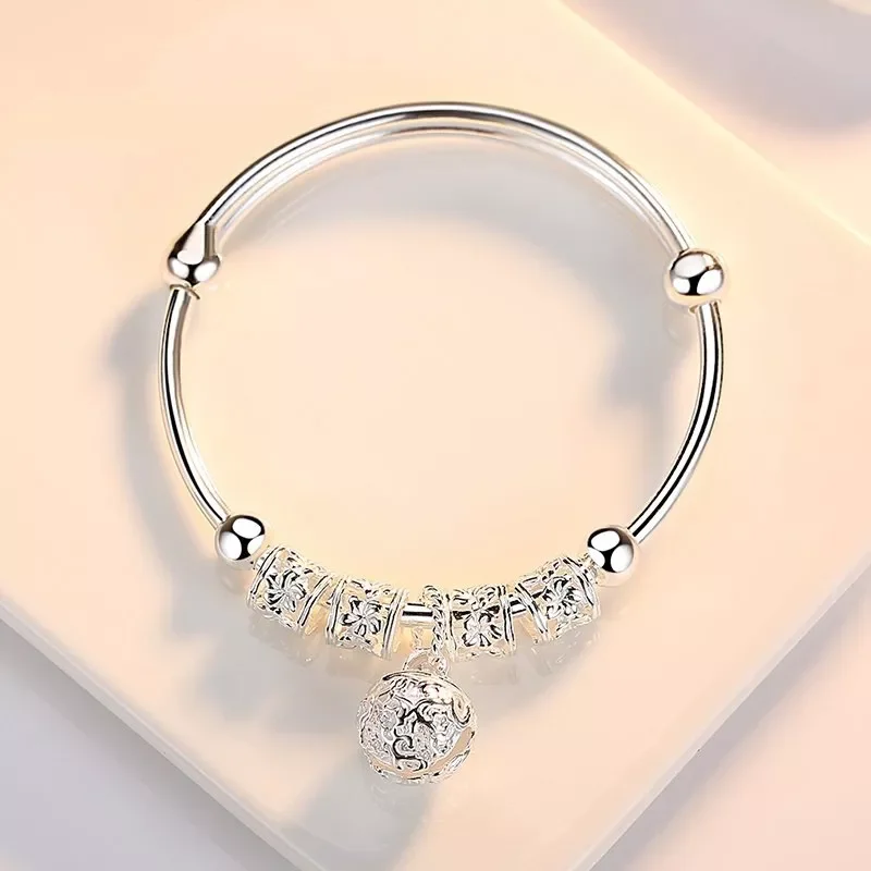 

Adjustable Size Round Ball Charm Bracelet &Bangle For Women Wedding Party Jewelry Браслет sl041