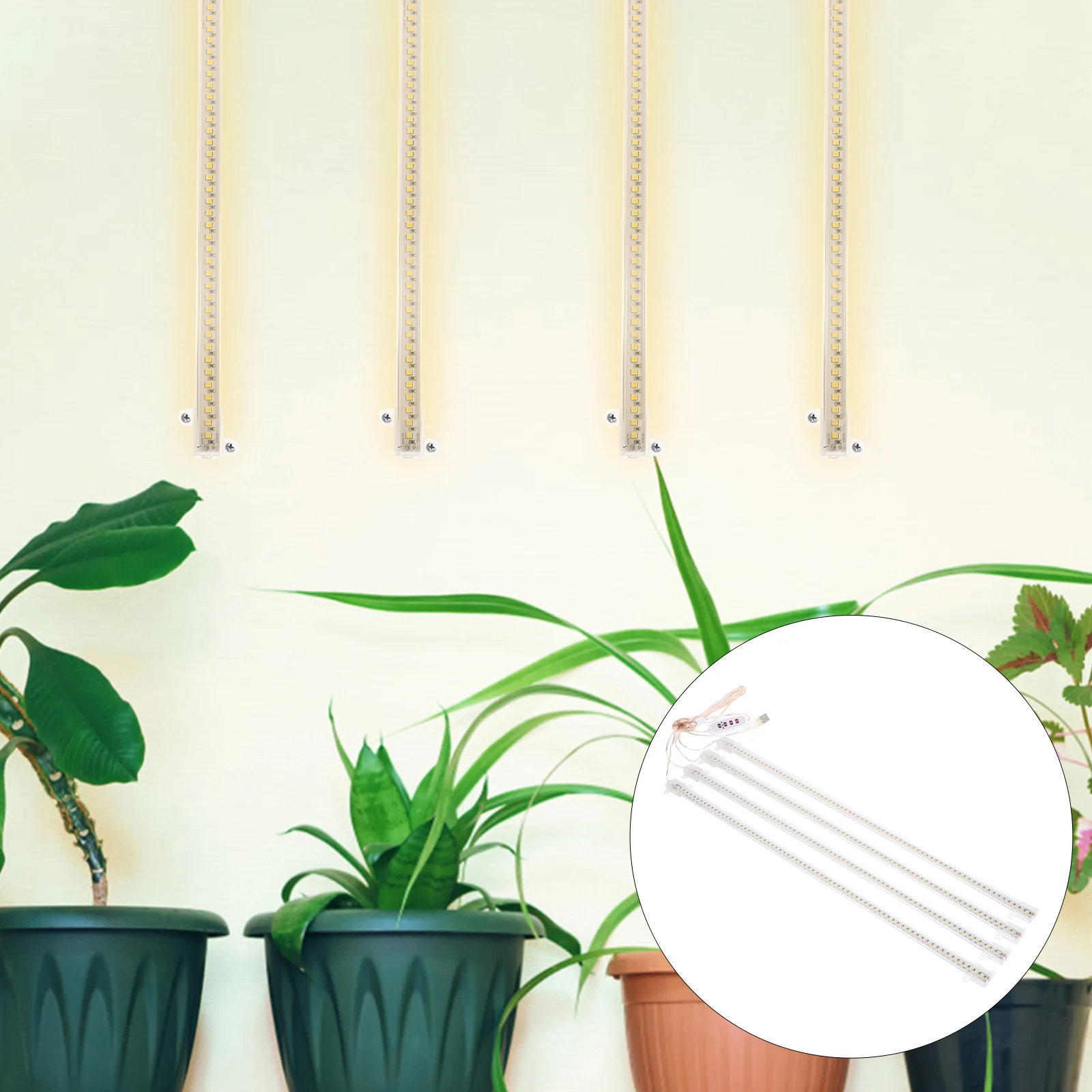 

Plant Light Grow with Timer LED Indoor Growth Lights PC Strips for Shelves Lamp
