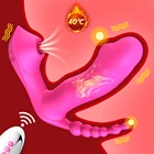 Фаллоимитатор 3 в 1, вибратор для женщин, Анальный вибрационный нагревающий влагалище, Стимулятор клитора, переносной вибратор с дистанционным управлением