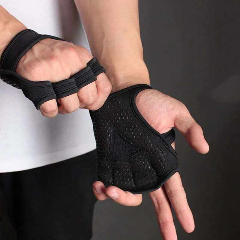 

Hand Palm Protector Gym Fitness Gloves Bodybuilding Workout Power Weight Lifting Training Gloves Dumbbell Grips Pads