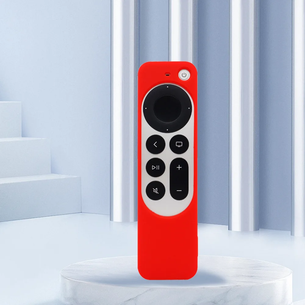 

for 2022 Apple TV 7th Generation Apple TV 4k Shockproof and Drop-resistant Solid Color Remote Control Set-Top Box Silicone Case