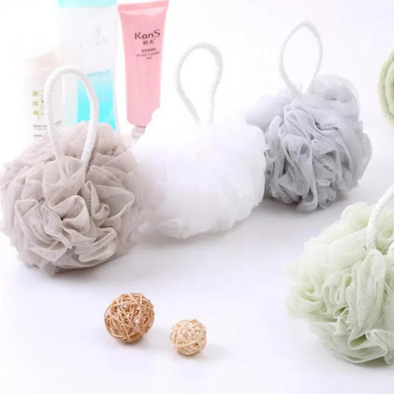 

2022New Bath Ball Mesh Sponge 1 PC Milk Shower Accessories Bathroom Supplies PE Bath Flower Soft