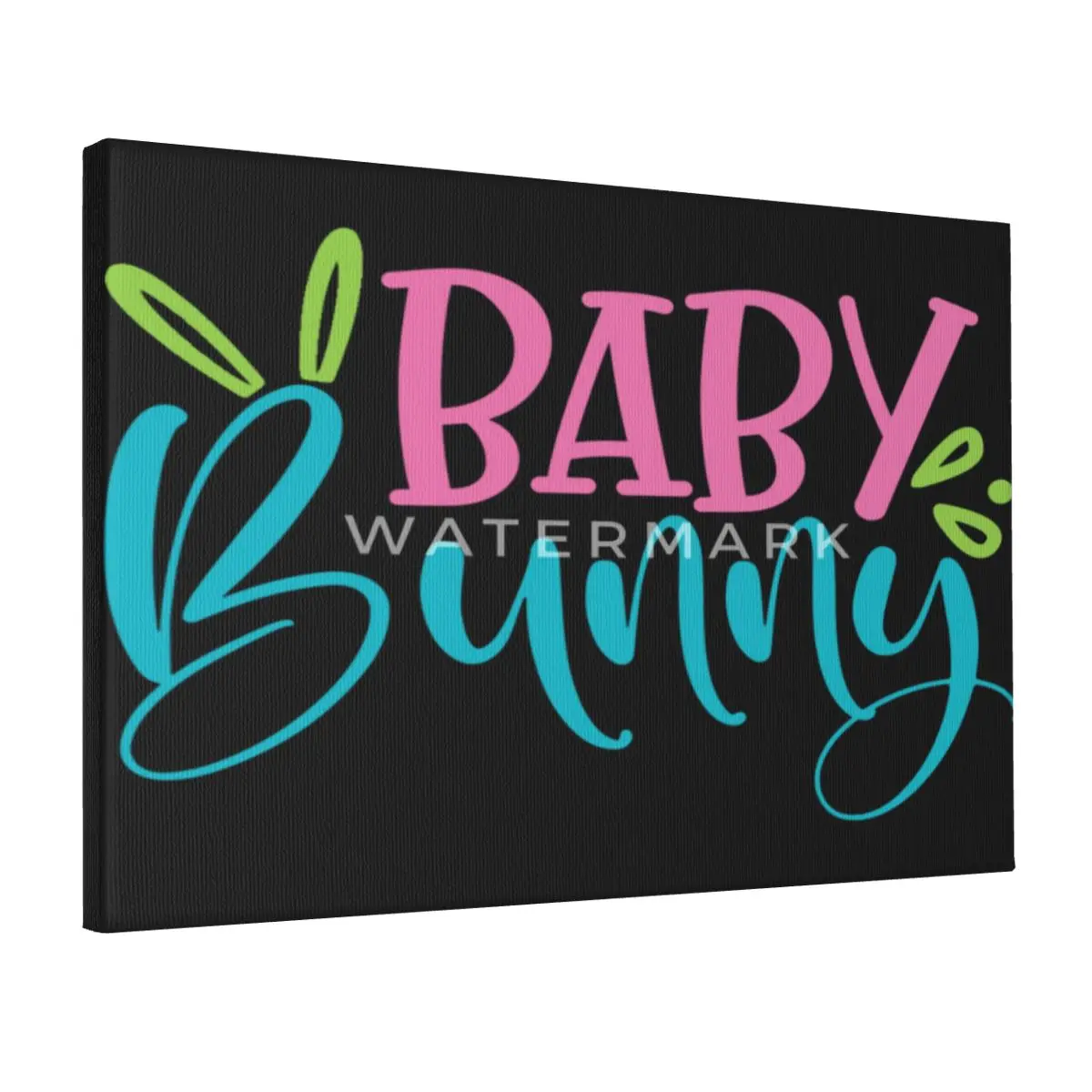 

Baby-bunny Canvas Frameless Painting Trendy Bedroom Birthday Gift Tasteless Customizable
